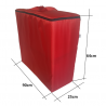 Sac de protection résistant à l'eau pour le matelas 190x90x8 cm - Rouge