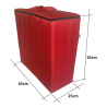 Sac de protection résistant à l'eau pour le matelas 195x65x8 cm - Rouge