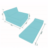 Matelas fauteuil pliant 160x60x12 cm  - 1021