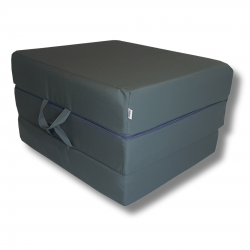 Matelas pliant visco Lux 195 x 75 x 15 cm - Anthracite