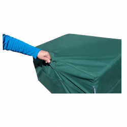 Matelas pliant visco Lux avec housse extérieure 195 x 75 x 15 cm - Vert