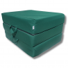 Matelas pliant visco Lux avec housse extérieure 195 x 75 x 15 cm - Vert