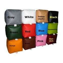 Housse pour pouf cube LITTLE POINT - rouge