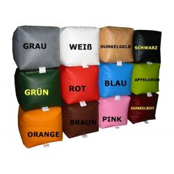Housse pour pouf cube LITTLE POINT - rose