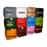 Housse pour pouf cube LITTLE POINT - pomme verte