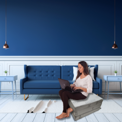 Matela pliant chauffeuse 195x65x8 cm - BTR