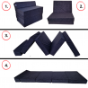 Matelas fauteuil pliant 195x70x10 cm - 0001