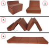 Matelas fauteuil pliant 195x70x10 cm - 1000