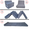 Matelas fauteuil pliant 195x70x10 cm - 1008