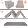 Matelas fauteuil pliant 195x70x10 cm - 1009