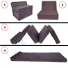 Matelas fauteuil pliant 195x70x10 cm - 1021