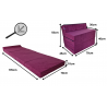 Matelas fauteuil pliant 195x70x10 cm - 1224
