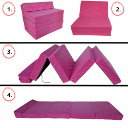 Matelas fauteuil pliant 195x70x10 cm - 1227