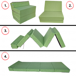 Matelas fauteuil pliant 195x70x10 cm - 1229