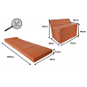 Matelas fauteuil pliant 195x70x10 cm - 1333