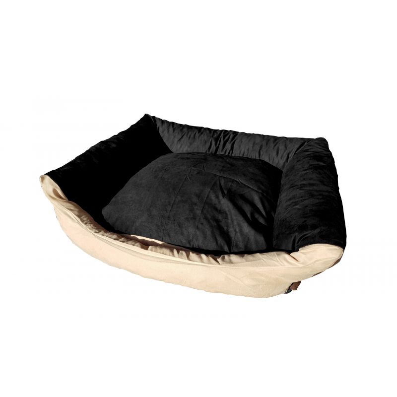 Lit pour chien MAX taille M en noir et beige