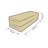 Une chauffeusse pliable 180 x 120 x 8 cm 1227